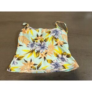 blue OCEAN DREAM swimsuit top tankini size 8